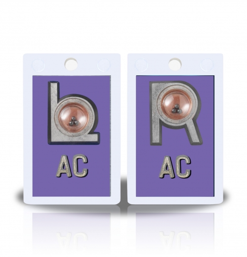 2" Height Non Sticky Positioning Xray Markers- Lt.Violet Solid Color